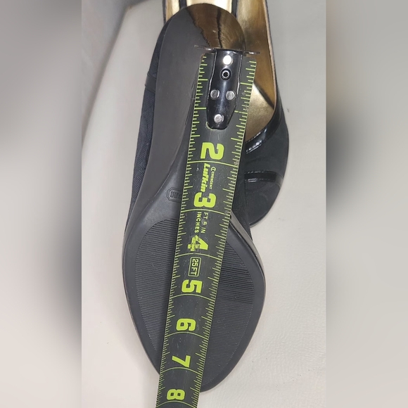 COACH Women's Canvas Wedge Shoes in Black, Size 8B, were only used for testing - Picture 11 of 11